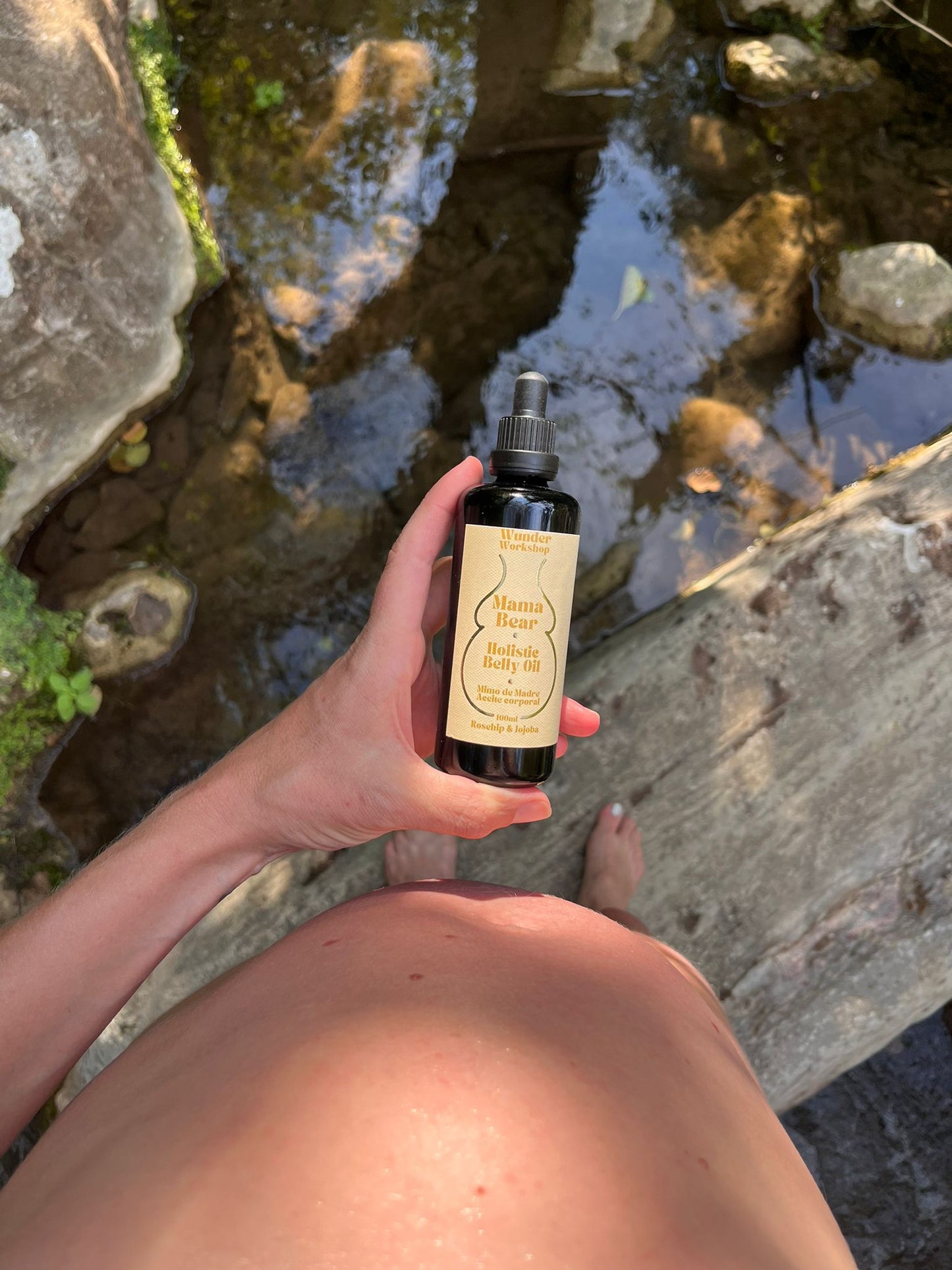 Pregnancy belly oil. stretch-mark prevention oil. natural
