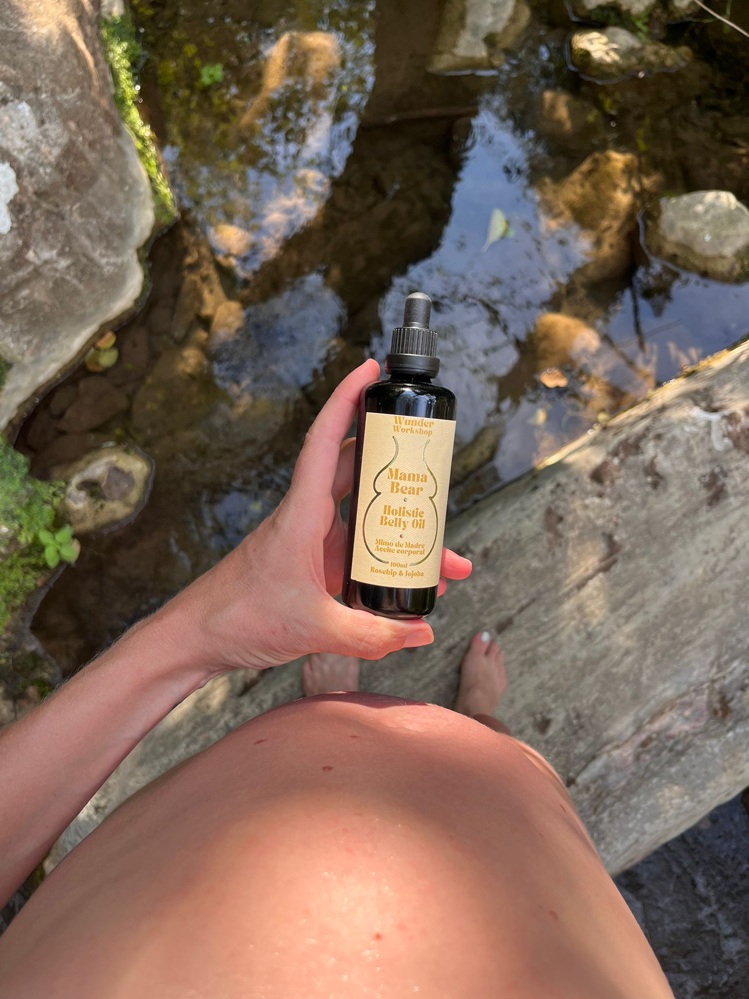 Pregnancy belly oil. stretch-mark prevention oil. natural