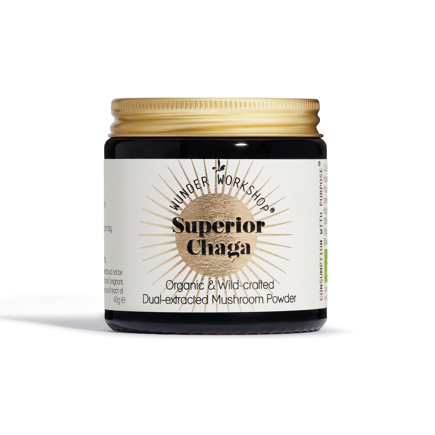 Superior Chaga – Wild hergestelltes, doppelt extrahiertes Pilzpulver